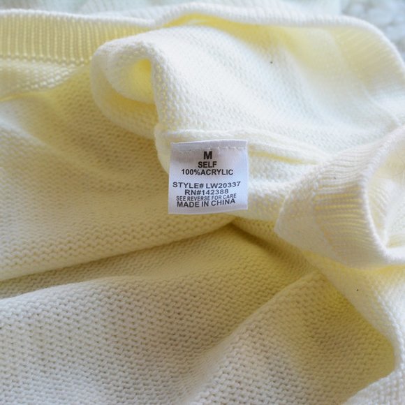 White Off-The-Shoulder Sweater - Picture 6 of 6